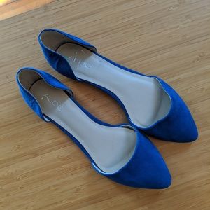 Cobalt blue Macadams d'Orsay Flat by Aldo